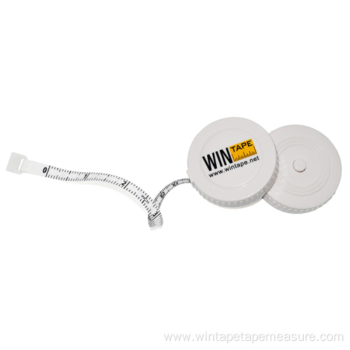 White Tyre Shape Retractable Tape Measure